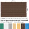 Shade Sail 130 x 600 cm, HDPE Weather-Resistant Breathable Sun Shade, Brown view 3