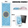 Women's 1 mm Foldable Non-Slip Travel Yoga Mat, Pilates Mat, 183 x 68 cm, Sea Pink view 2