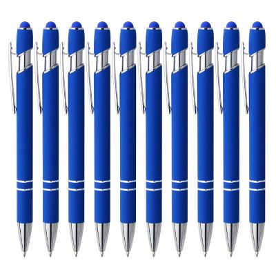ENLACE 10-Pack Premium Ballpoint Pens with Stylus, Blue, 0.7 mm