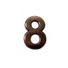 HUYGB Bronze House Number Digits 0–9, Metal Stickers, Color 8 view 1