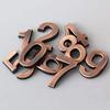 HUYGB Bronze House Number Digits 0–9, Metal Stickers, Color 8 view 3