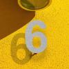 HUYGB House Number Sign, 15/20 cm, Stainless Steel, Silver Address Plaque, Numbers 0–9, Outdoor, Black, 20 cm view 3