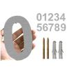 HUYGB House Number Sign, 15/20 cm, Stainless Steel, Silver Address Plaque, Numbers 0–9, Outdoor, Black, 20 cm view 4