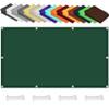 Waterproof Sun Shade Sail 1.4 x 5.5 m with UV Protection and Grommets, Dark Green view 1