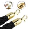 BNZCZY Black Nylon Barrier Rope with Hooks for Crowd Control, 1 m view 2