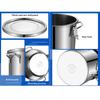 WJFLUCK Sealed 304 Stainless Steel Stockpot, 20 L view 3