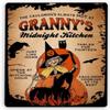 Kitchen Witch Poster Sign, Metal Wall Art for Kitchen, Bar, Restaurant, 12 x 16 in view 1