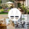 2-Pack Hanging Flower Baskets, Resin Drainage Planters for Indoor and Outdoor Use view 4