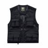 Men's Field Fishing Vest with Multiple Pockets, Black, XXXXL view 2
