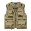 Men's Field Vest, Professional, Emergency, Fishing, Multiple Pockets, Cold Weather, Khaki, XXL view 2