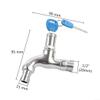 Oniissy 1/2-Inch Male-Threaded Lockable Outdoor Faucet with Key Lock and Metal Gasket view 2