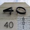 HUYGB House Number, Black Floating Metal Address Plaque, 0–9, Color 9 view 2
