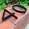 HUYGB House Number, Black Floating Metal Address Plaque, 0–9, Color 9 view 4