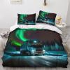 PAZZK Truck Bedding Set, Soft Microfiber Duvet Cover and Pillowcases with Zipper, 2-Piece, Single 135 x 200 cm view 3