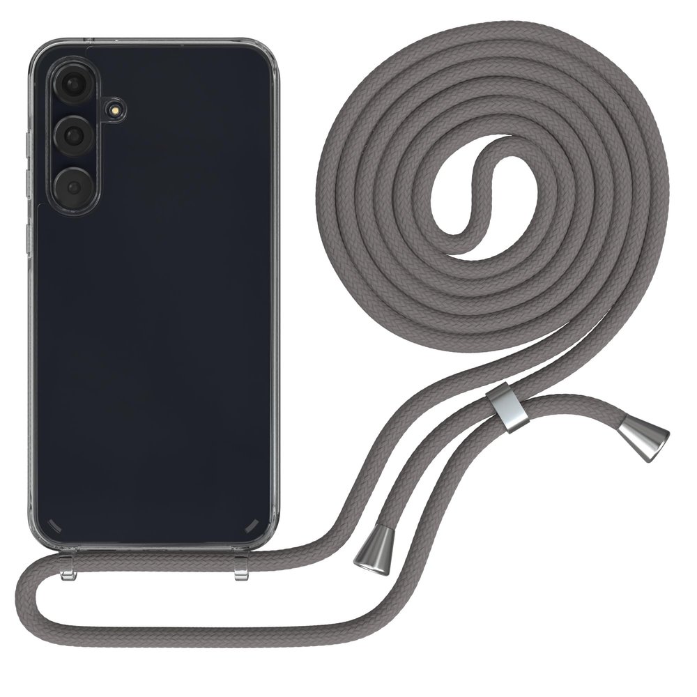 EAZY CASE Phone Lanyard Case for Galaxy A55, Anthracite