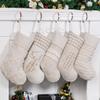 GEX Family Christmas Stockings, 20 in, Large Plaid, Classic Bohemian Style, 5-Pack view 2