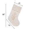 GEX Family Christmas Stockings, 20 in, Large Plaid, Classic Bohemian Style, 5-Pack view 3