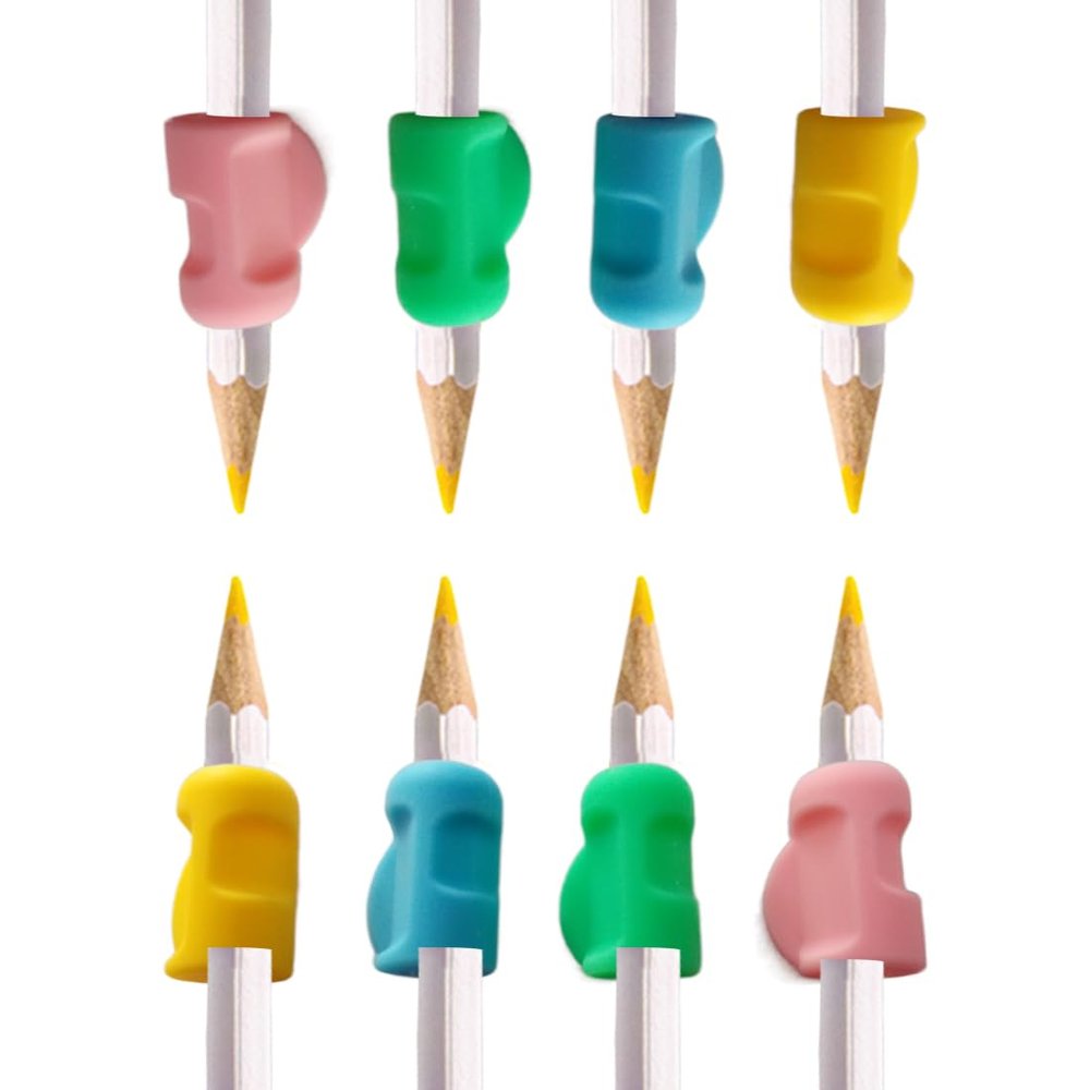 LAKJUOZ 8-Pack Pencil Grips for Kids and Adults