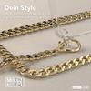 EAZY CASE Phone Lanyard Compatible with Galaxy A35, Case with Gold-Tone Metal Chain and Black Replacement Cord view 4
