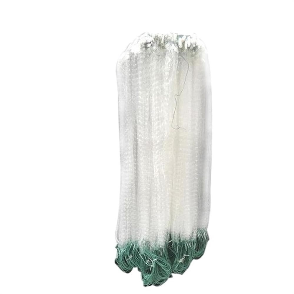 ZiYouao Monofilament Fishing Net, Single-Mesh Nylon Float Net, 1 Finger, 8 m x 0.8 m
