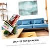 CAXUSD Three-Tier Bookcase, Brown view 2