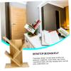 CAXUSD Three-Tier Bookcase, Brown view 3