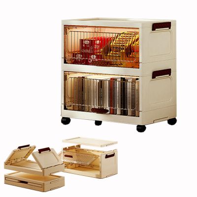 SPXMQSS Foldable Plastic Storage Box with Lid