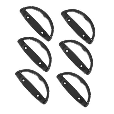 Angoily Black Plastic Speaker Handles, 6-Pack