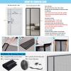 Magnetic Fly Screen Door Curtain, 70 x 245 cm, Black view 3