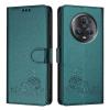 MOJIA Flip Case for Honor Magic 5 Pro / Magic5 Pro, Premium PU Leather Wallet Case with Card Holder and RFID Protection, Dark Green view 1