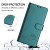 MOJIA Flip Case for Honor Magic 5 Pro / Magic5 Pro, Premium PU Leather Wallet Case with Card Holder and RFID Protection, Dark Green view 2