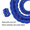 BNZCZY 4 Blue Queue Barrier Ropes with Hooks, 2 m view 2