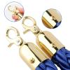 BNZCZY 4 Blue Queue Barrier Ropes with Hooks, 2 m view 3