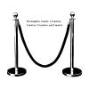BNZCZY 4 Blue Queue Barrier Ropes with Hooks, 2 m view 4