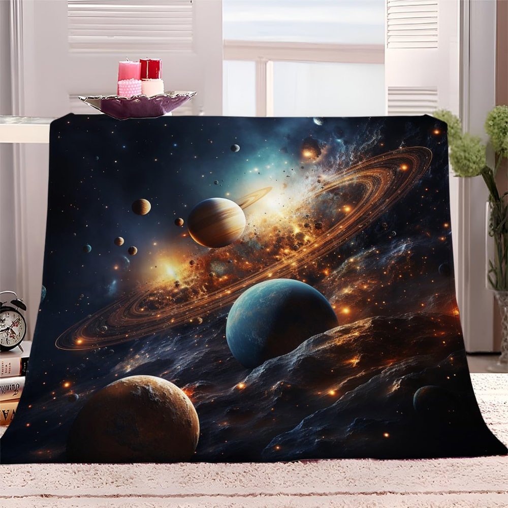 Plush Planet Universe Blanket 150 x 200 cm