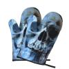 Skull Oven Mitts, Heat-Resistant, for Cooking, Baking & Grilling, 2-Pack view 2