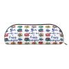 HAHAFU Leather Pencil Case, You Make Me Happy Camper Trailer, Silver view 1