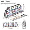 HAHAFU Leather Pencil Case, You Make Me Happy Camper Trailer, Silver view 4