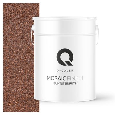 Q-COVER M72 Dark Brown Mosaic Render, 12.5 kg