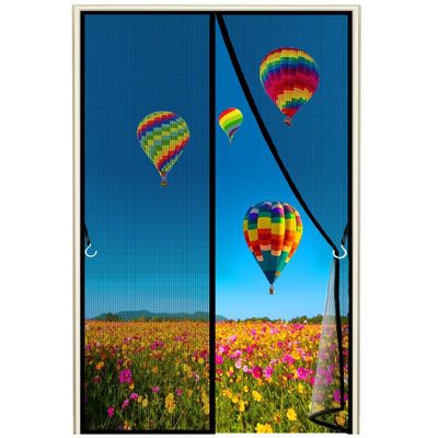 Magnetic Insect Screen Door Curtain, 150 x 230 cm, Black
