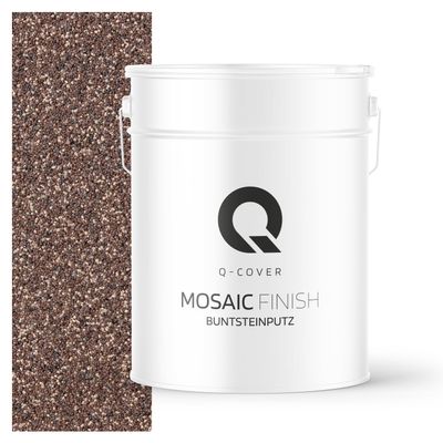 Q-COVER Mosaic Render 12.5 kg, Dark Brown M71