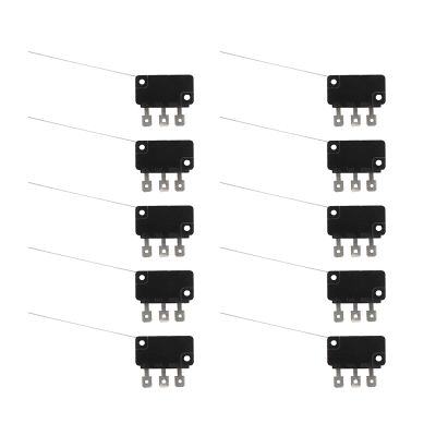 Microswitches, Normally Open, Long-Pin Sensor, 10-Pack
