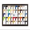 Multicolore Poster and Puzzle Frame 49 x 68 cm, Dark Brown, White Backing view 2