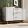 IDEASY White Sideboard with 3 Drawers and 2 Doors view 1