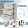 IDEASY White Sideboard with 3 Drawers and 2 Doors view 2