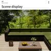 Morbuy Seat Cushion Cover for Rattan Furniture, Outdoor Lounge Furniture, Zippered, Waterproof, 60 x 60 x 10 cm, Sky Blue view 2
