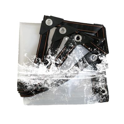 Clear Waterproof Tarp 5.5 x 6 m with Grommets