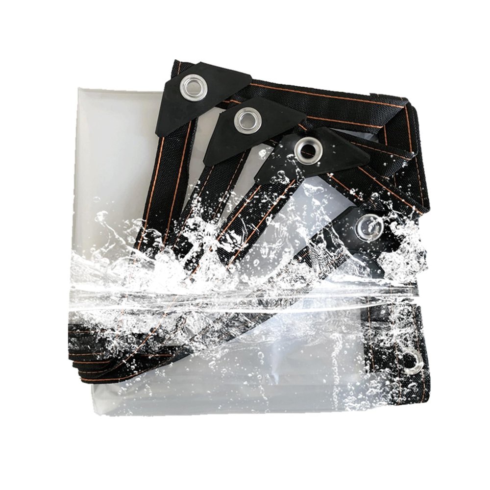 Clear Waterproof Tarp 5.5 x 6 m with Grommets