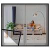Mosquito Net for Windows, Insect Screen Curtain, 140 x 145 cm, Black view 2