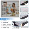 Mosquito Net for Windows, Insect Screen Curtain, 140 x 145 cm, Black view 4